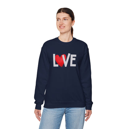 Love Heart Crewneck Sweatshirt
