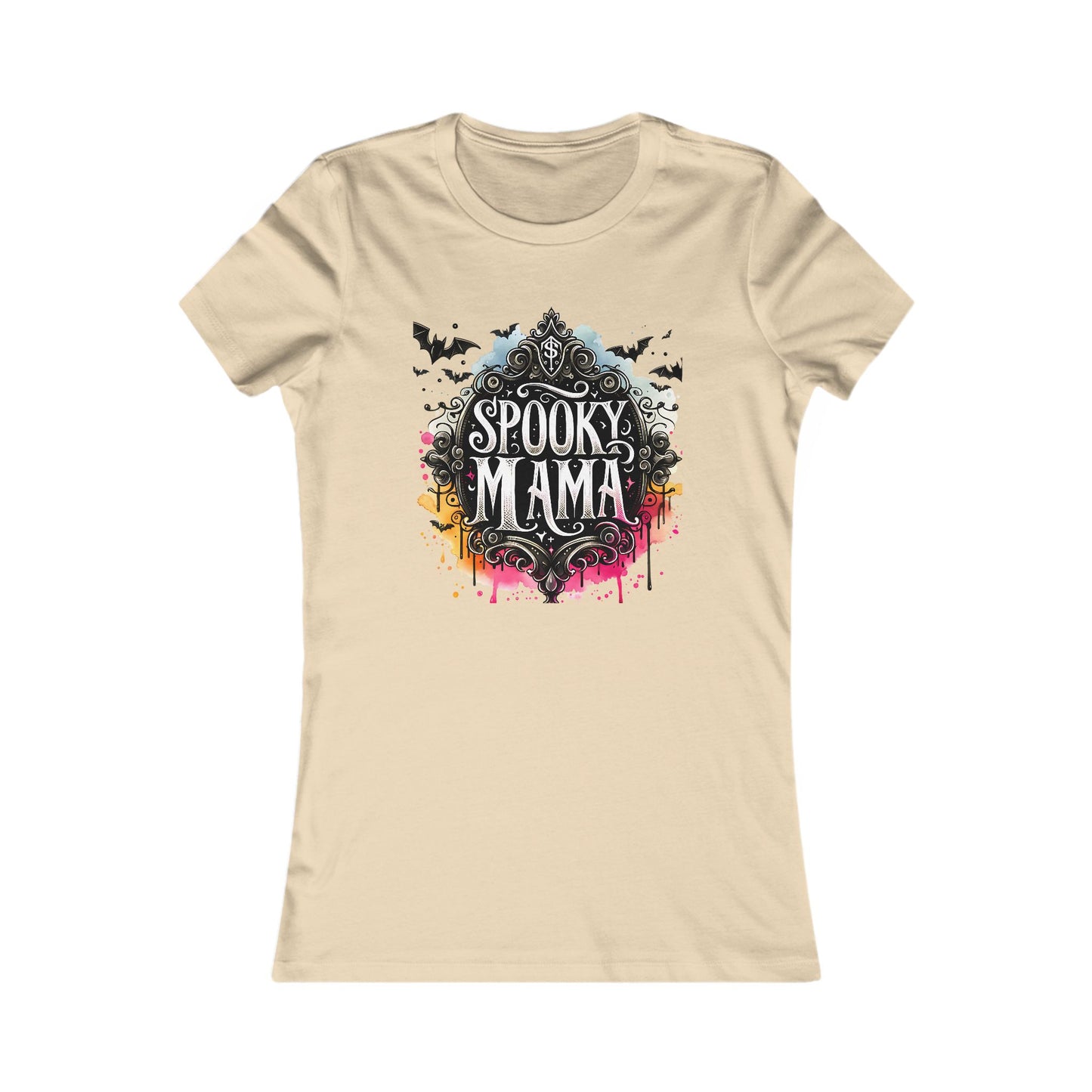 Spooky Mama Soft Bella Canvas Halloween Tee, Women's Graphic T-Shirt, Cute Halloween Outfit, Halloween Gift, Fall Fashion, Spooky Season Style