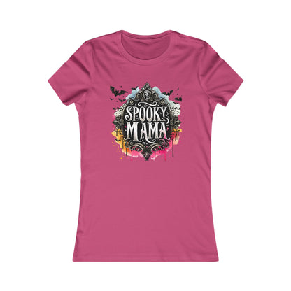 Spooky Mama Soft Bella Canvas Halloween Tee, Women's Graphic T-Shirt, Cute Halloween Outfit, Halloween Gift, Fall Fashion, Spooky Season Style