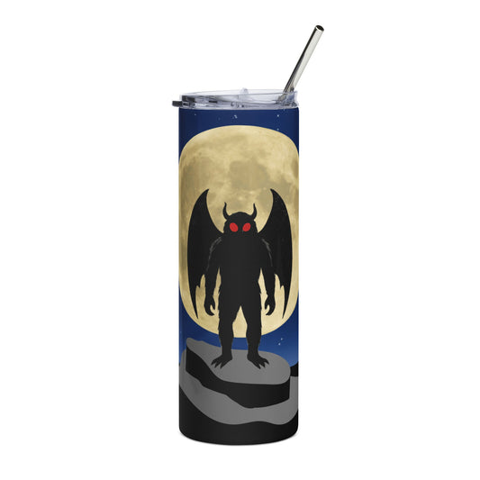 Mothman Stainless Steel Tumbler 20oz | Perfect for Spooky Nights & Halloween
