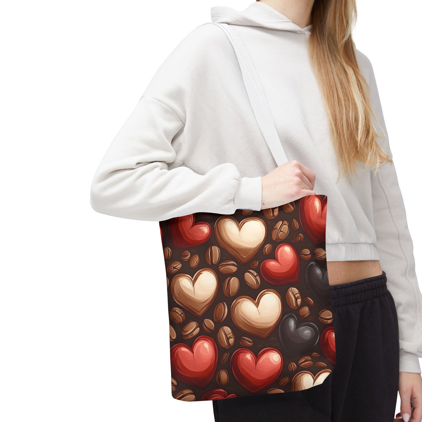 I Love Coffee Beans Bag Tote