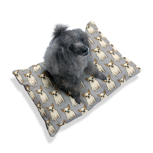 Chihuahua Print Pet Bed, Cozy Dog Bed, Gift for Dog Lovers, Cute Bed for Pets, Stylish Dog Pillow, Home Decor for Pet Owners