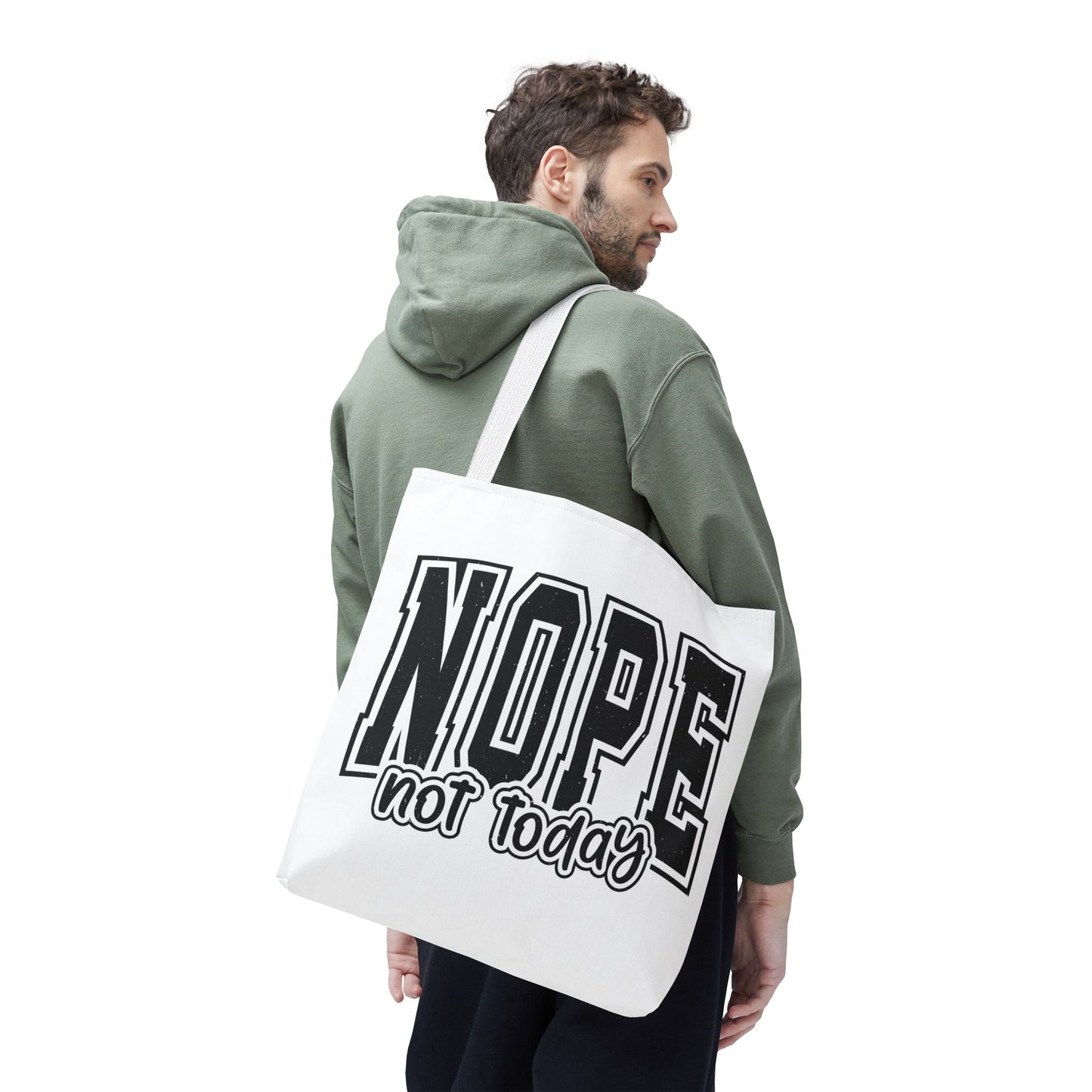 NOPE Not Today Graphic Tote Bag