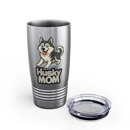 Husky Mom Tumbler, 20oz Stainless Steel Travel Cup, Perfect Gift for Dog Moms, Pet Lover Mug, Unique Drinking Experience