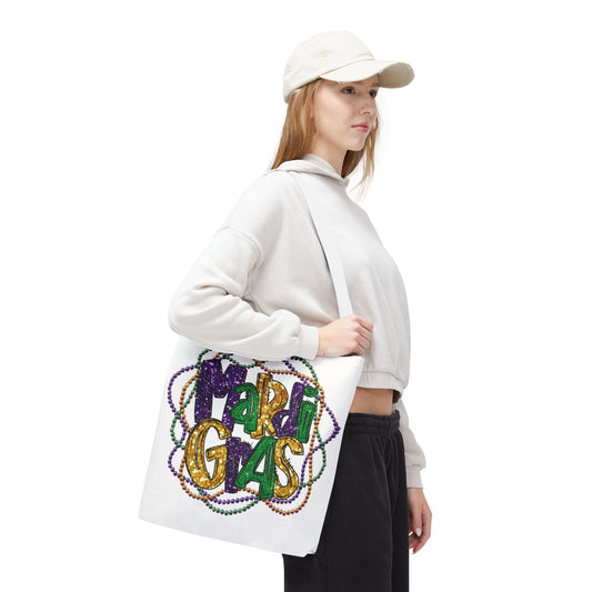 Mardi Gras Bead Bag Tote in 3 Sizes