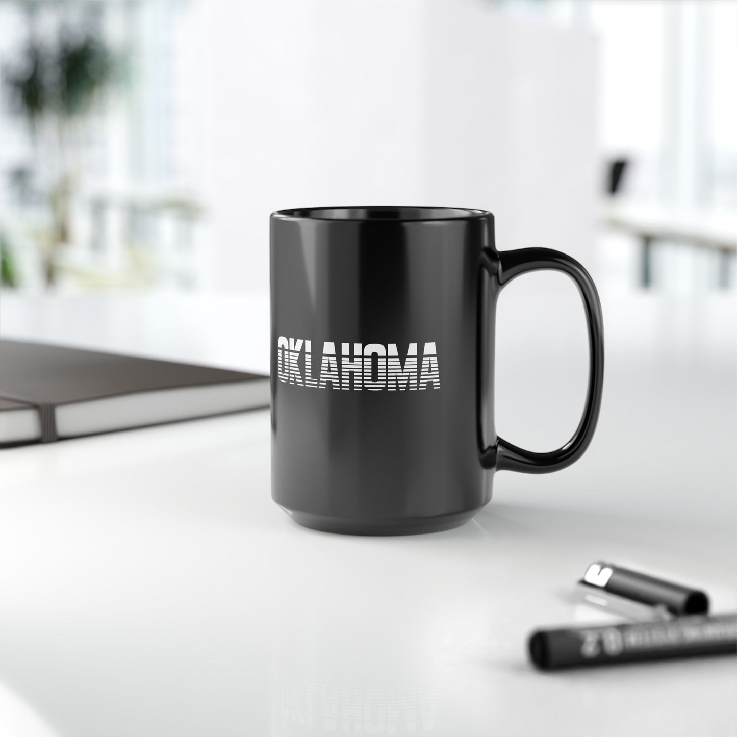 Oklahoma 15oz Black Mug