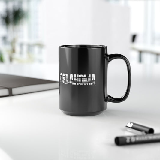 Oklahoma 15oz Black Mug