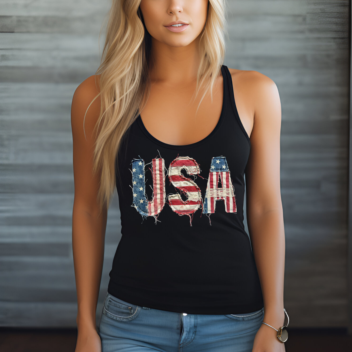 USA Patch Razer Back Tank