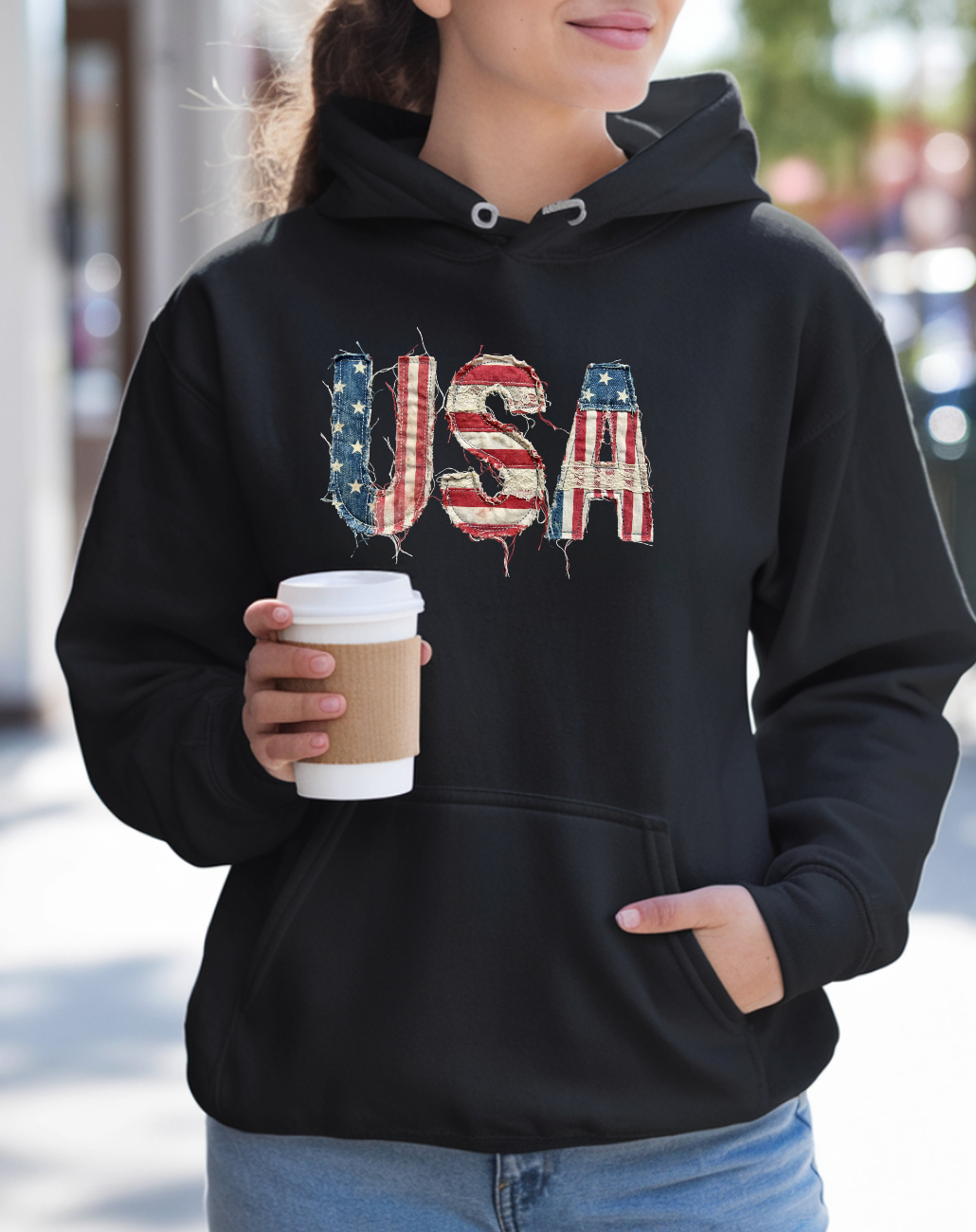 USA Patch Hoodie