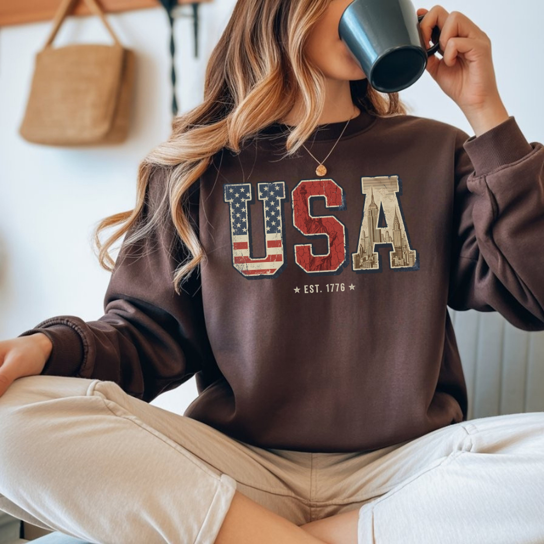 USA Retro Crewneck