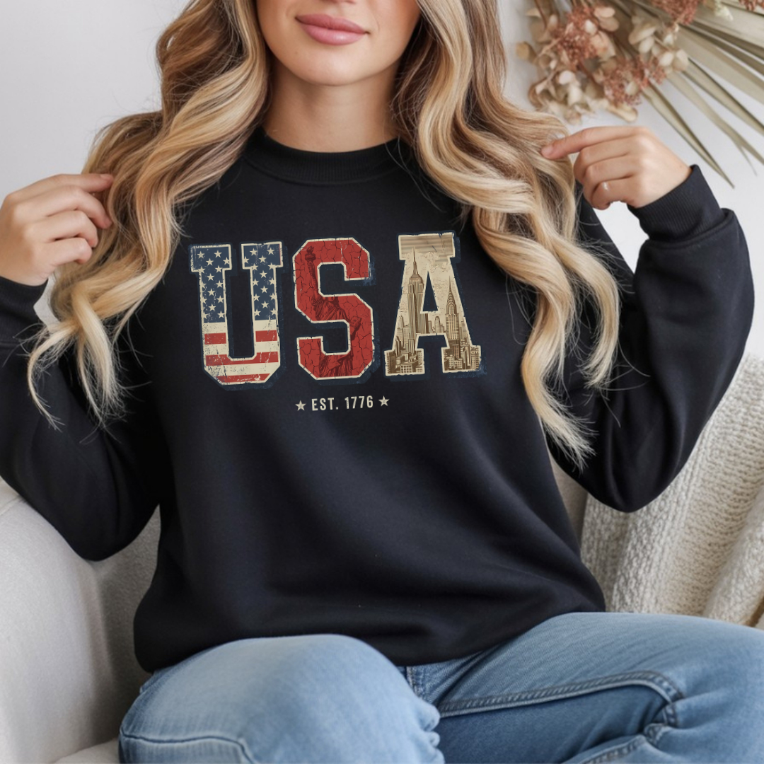 USA Retro Crewneck
