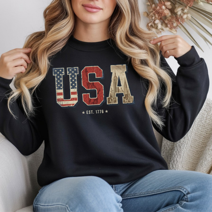 USA Retro Crewneck