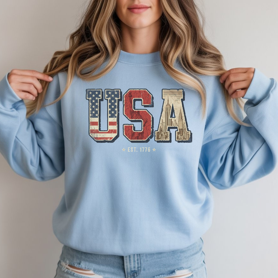 USA Retro Crewneck