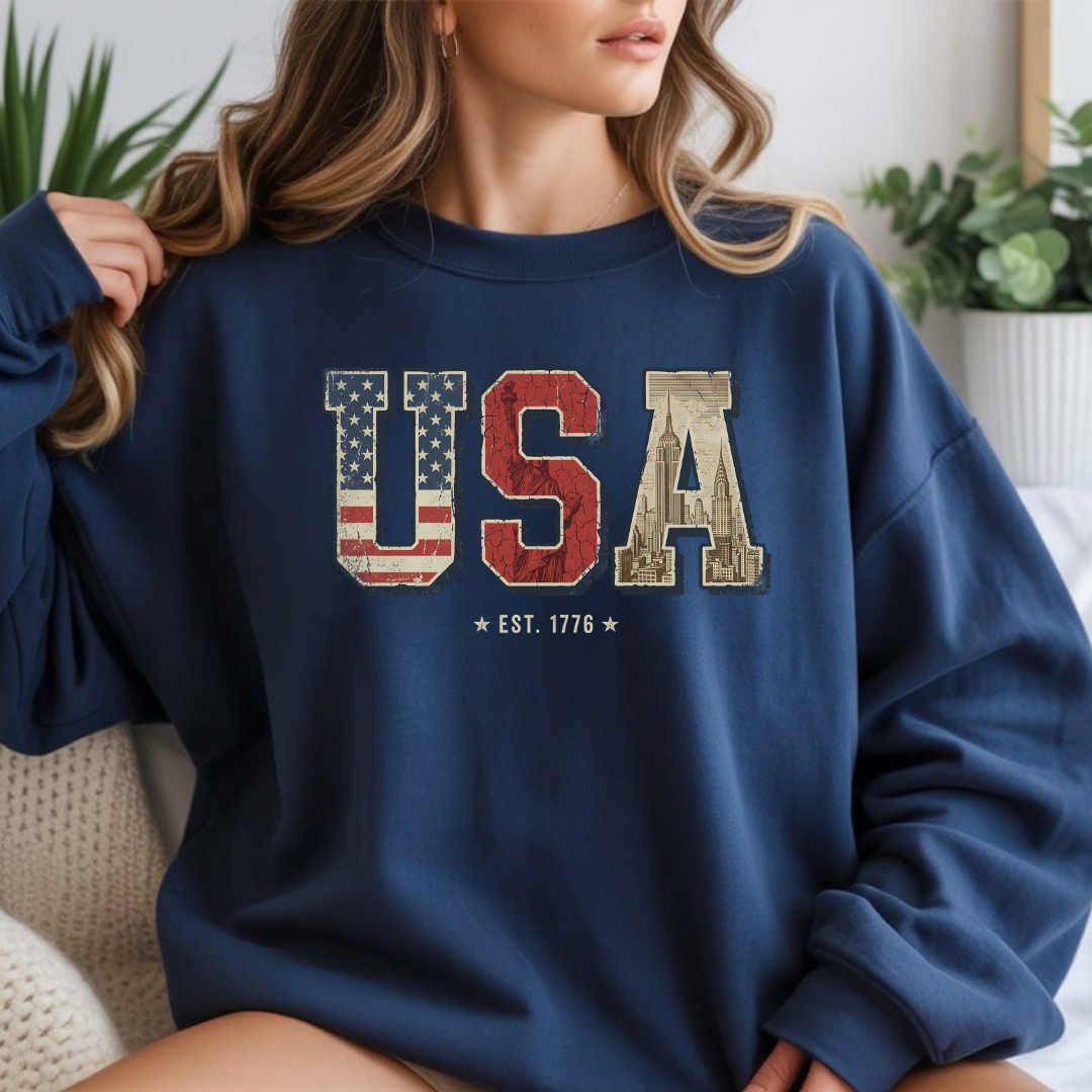 USA Retro Crewneck