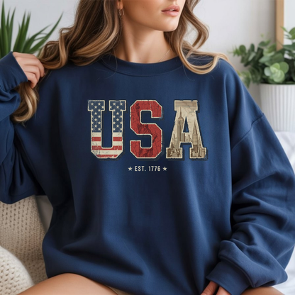USA Retro Crewneck