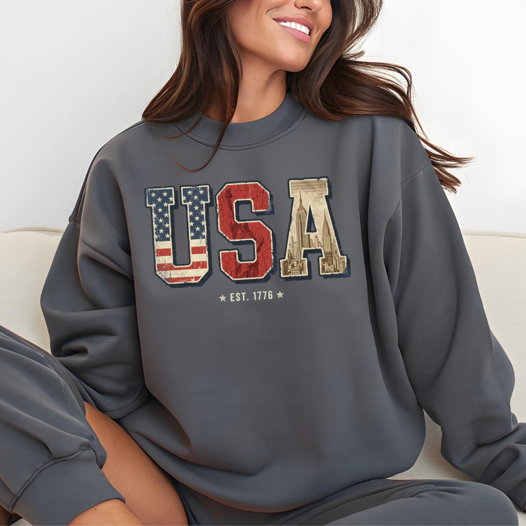 USA Retro Crewneck