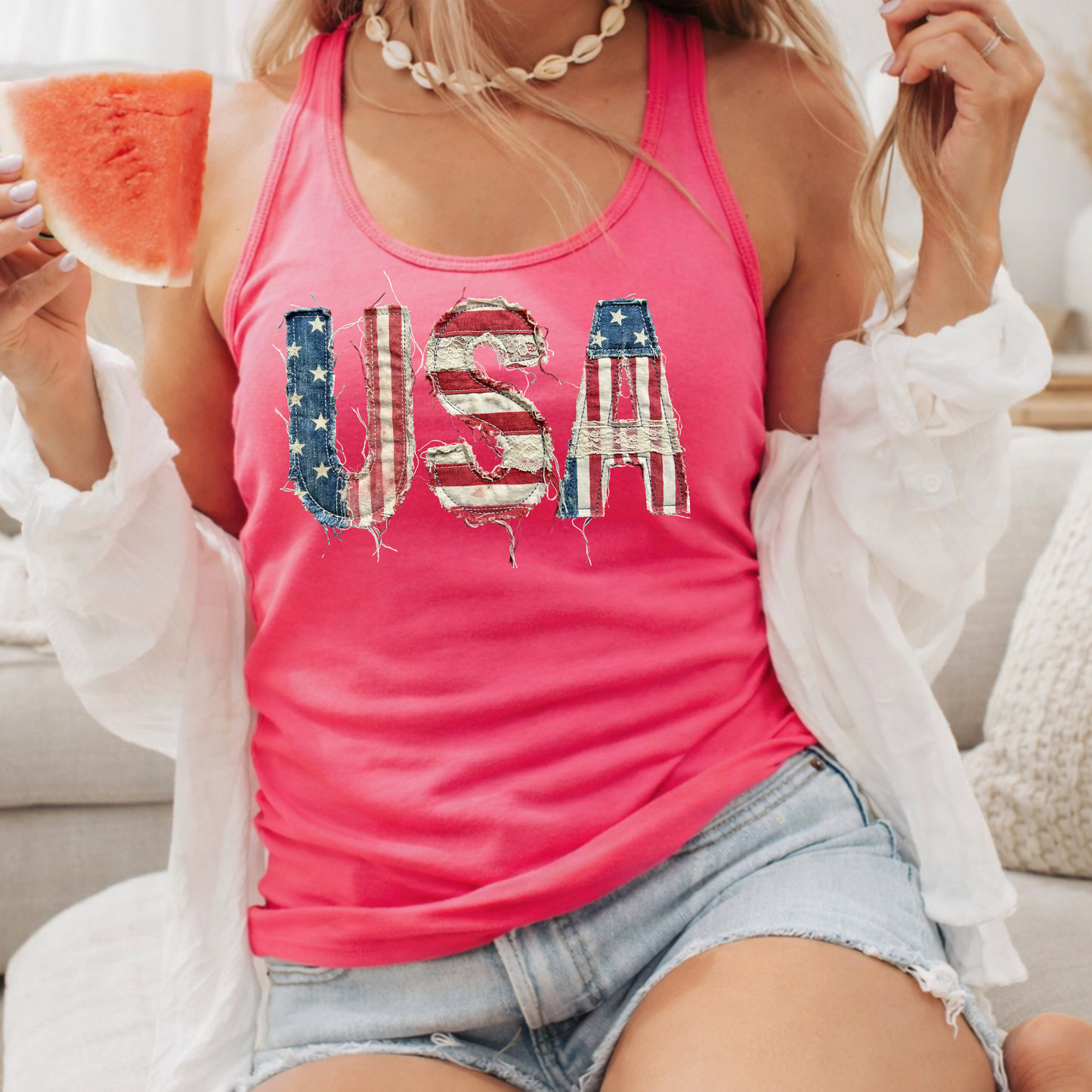 USA Patch Razer Back Tank